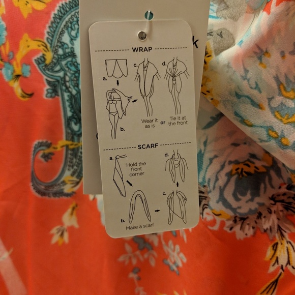 D&Y 2 in 1 Fashion Wrap & Scarf - Picture 5 of 6